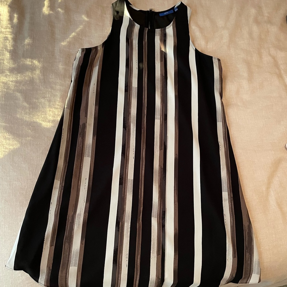 Apt. 9 Striped High Neck Dress - L